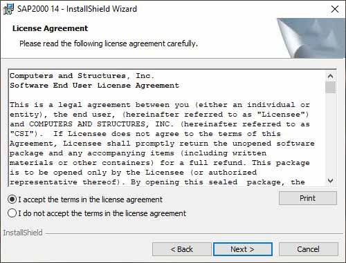 Hướng dẫn cài đặt CSI SAP2000 v14 - Bước 3