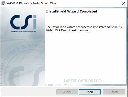 Hướng dẫn cài đặt CSI SAP2000 v19 Bước 11