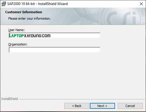 Hướng dẫn cài đặt CSI SAP2000 v19 Bước 4