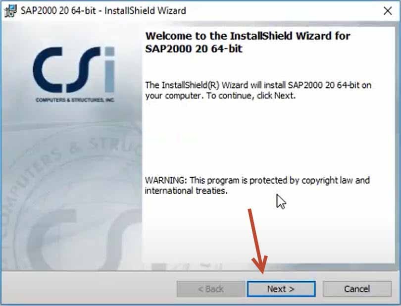 Tiến trình cài đặt SAP2000