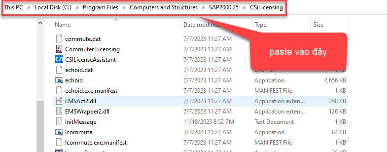 Xác nhận dán đè file