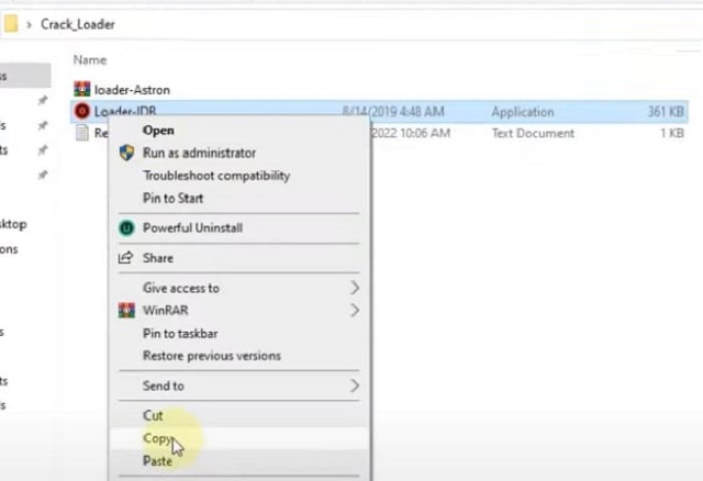 Copy file active