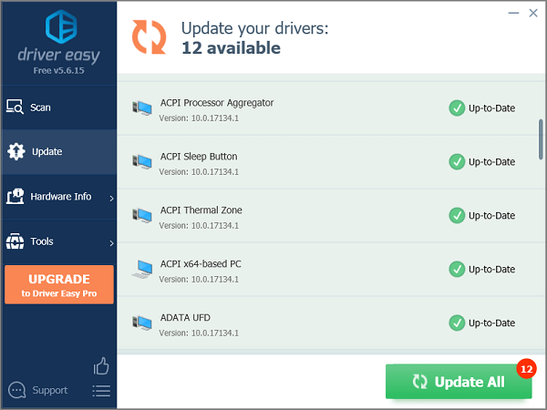 Khởi chạy trình cài đặt Driver Easy