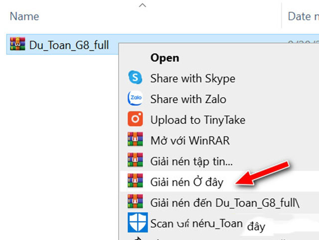 Thực hiện giải nén và chạy file setup