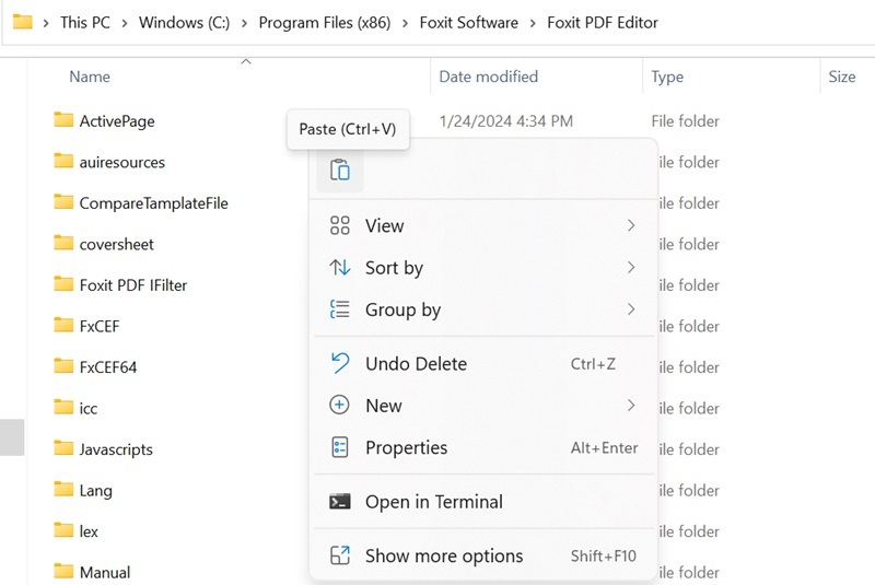 Sao chép file kích hoạt