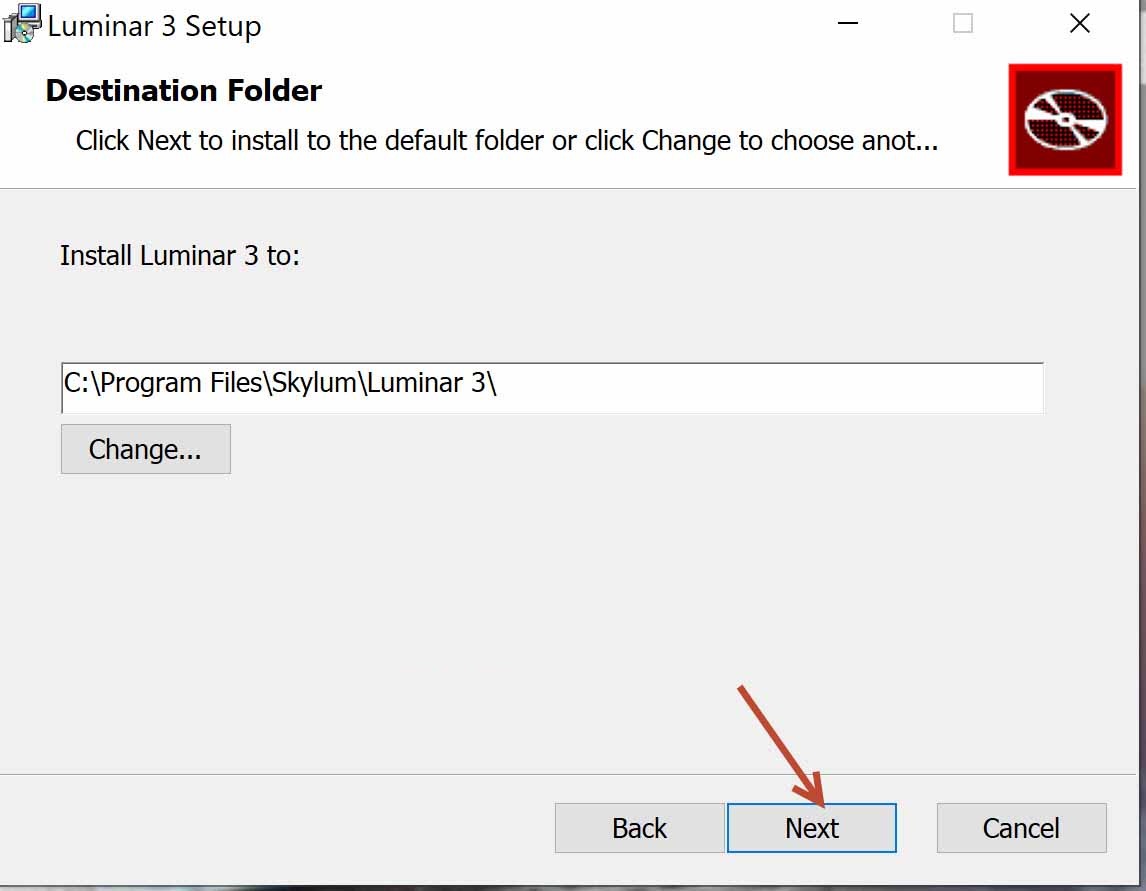 Sao chép file crack Luminar 2019
