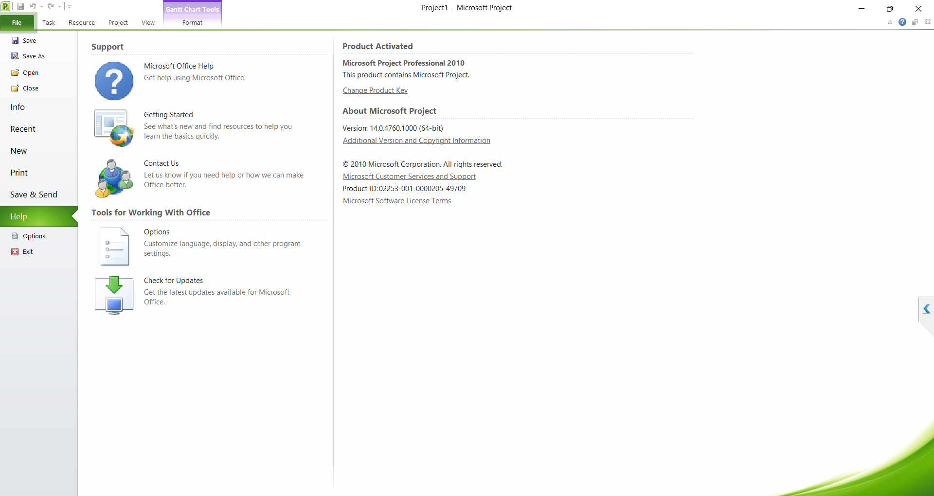 Cài đặt Microsoft Project 2010 bước 15 hoàn tất