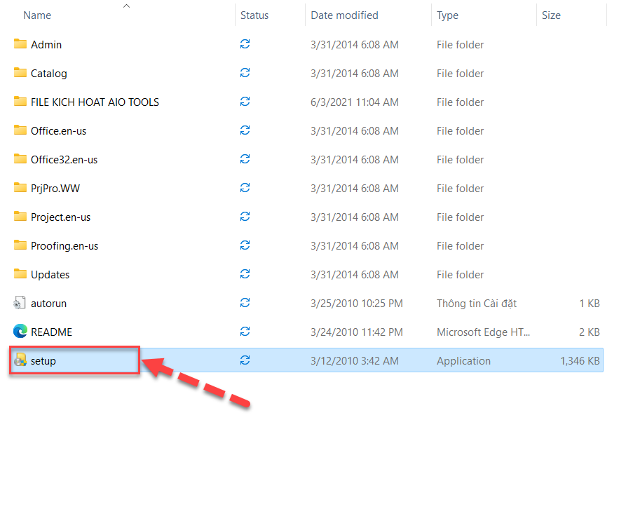 Cài đặt Microsoft Project 2010 bước 1