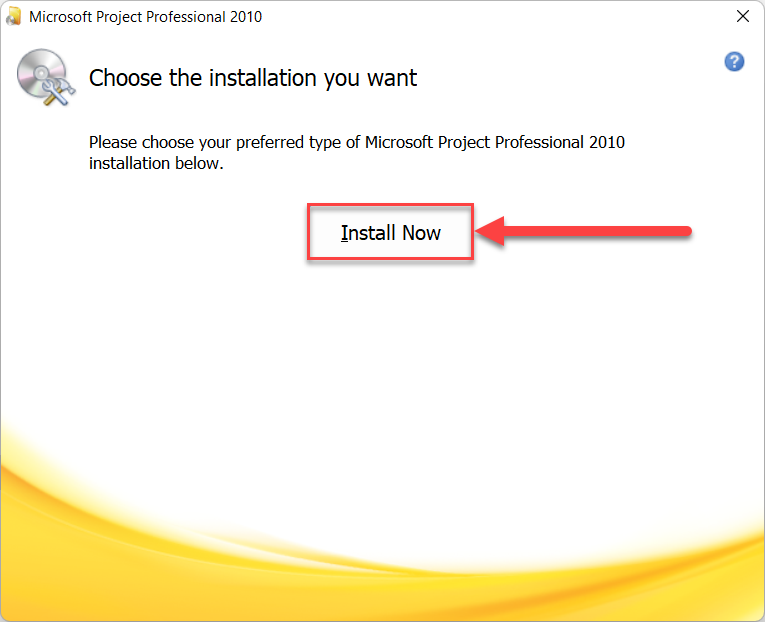 Cài đặt Microsoft Project 2010 bước 3