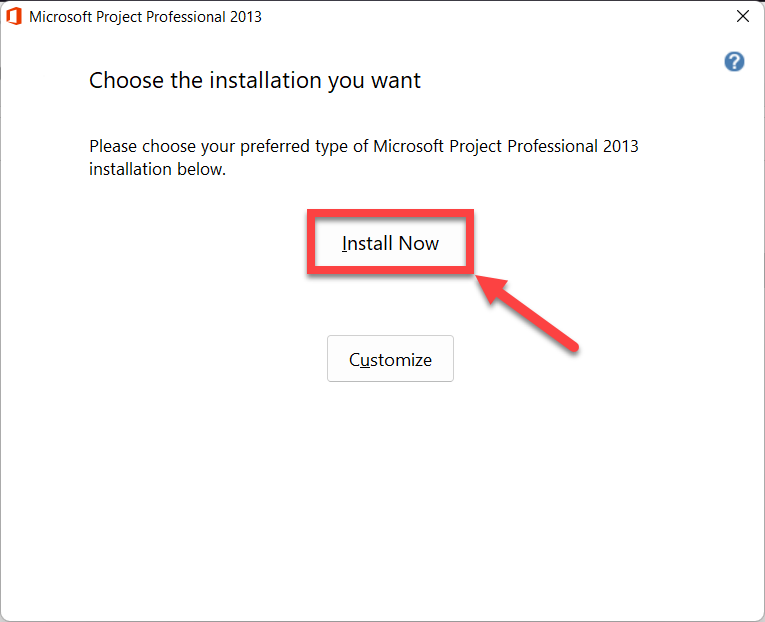 Hướng dẫn cài đặt MS Project 2013 - Bước 2