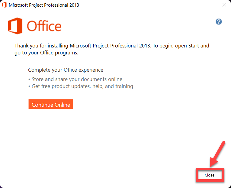 Hướng dẫn cài đặt MS Project 2013 - Bước 4