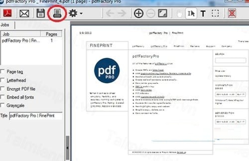 Cấu hình cài đặt phần mềm PdfFactory Pro
