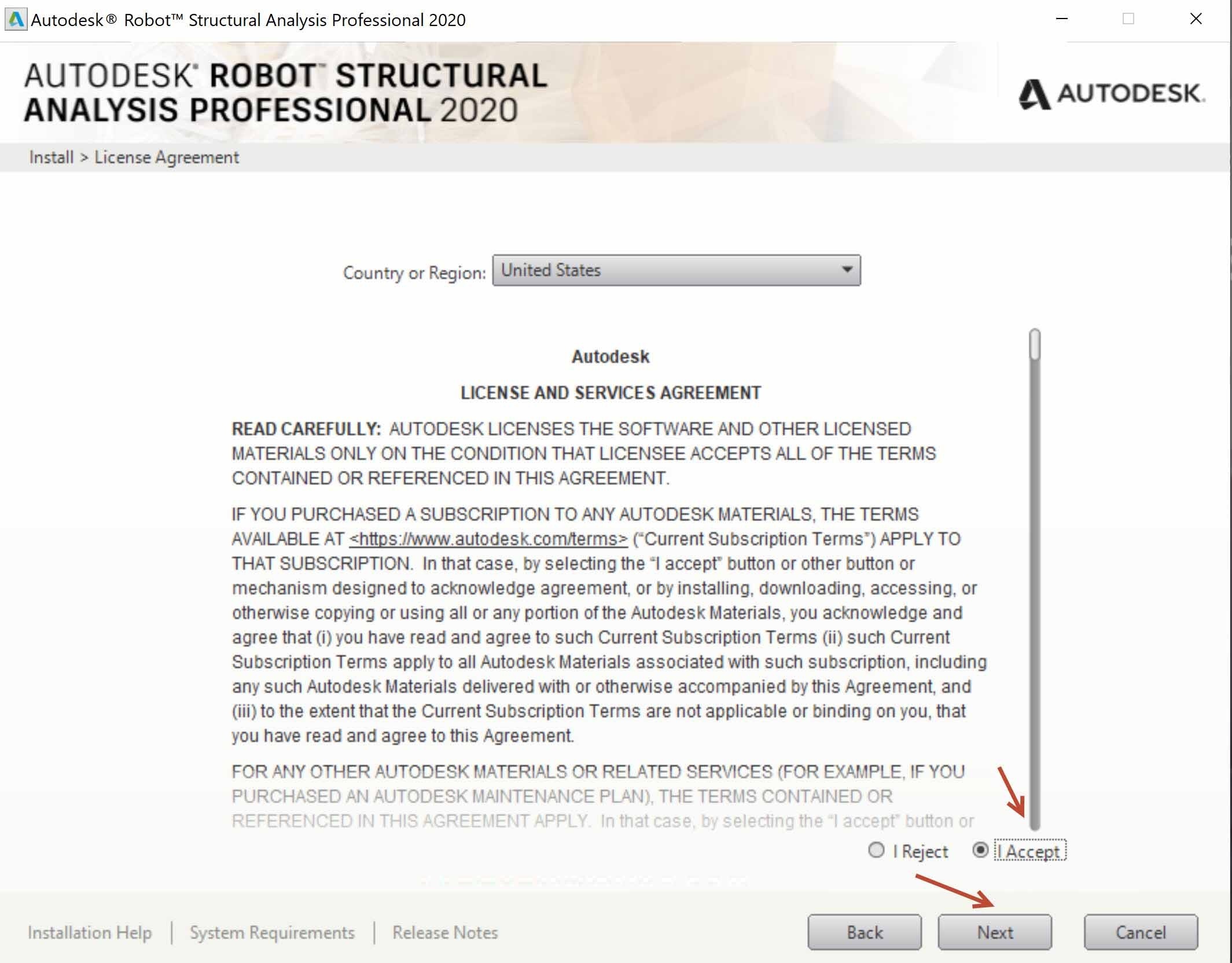 Hướng dẫn cài đặt Robot Structural Analysis 2020 - Bước 3