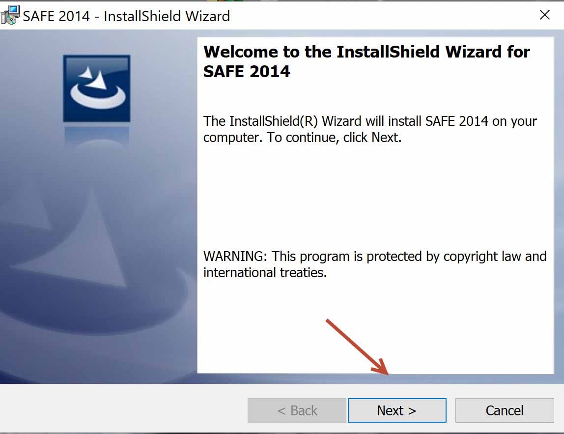 Cài đặt SAFE 2014 bước 2