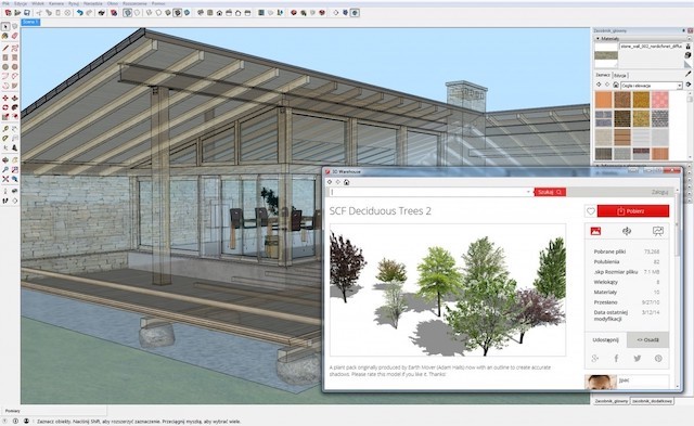 Giao diện làm việc SketchUp Pro 2023