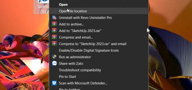 Thư mục file Crack SketchUp 2023