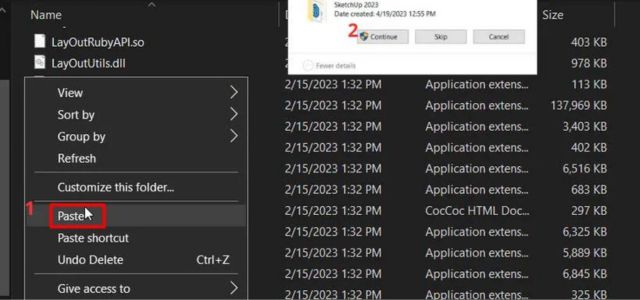 Chọn tất cả các file kích hoạt