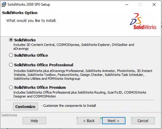 Hướng dẫn cài đặt SolidWorks 2008 - Bước 5