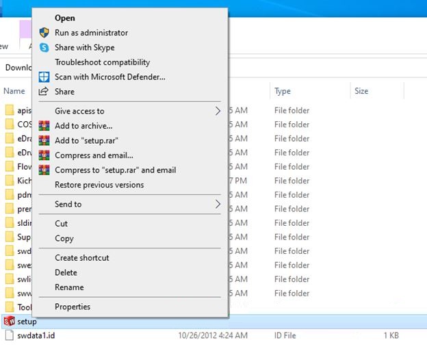 Bước 1 Cài đặt SolidWorks 2012