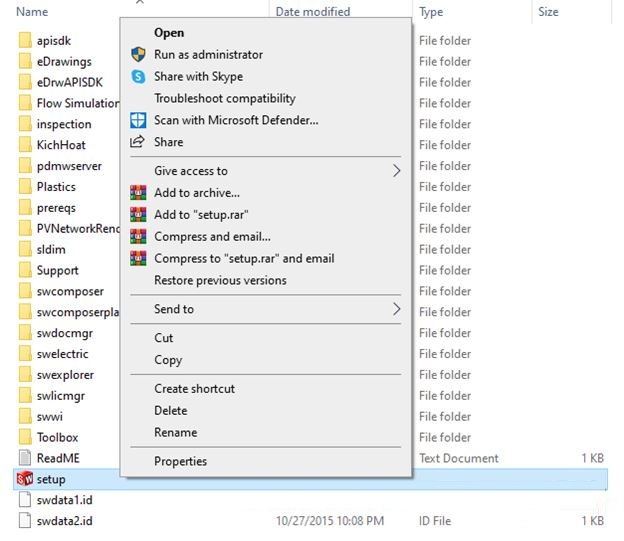 Hướng dẫn cài đặt SolidWorks 2015 - Bước 1