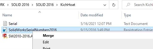 Chọn Module SolidWorks 2016