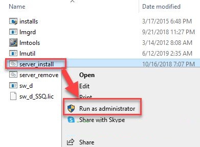 Mở file setup