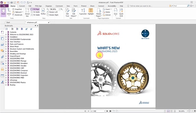 Giao diện khởi chạy thành công SolidWorks 2023