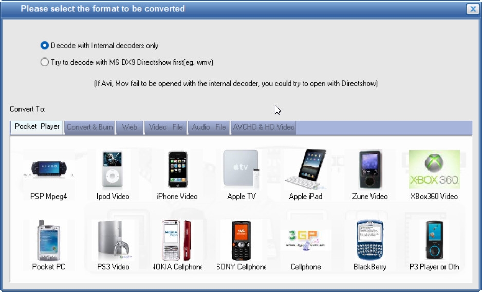 Cấu hình cài đặt Total Video Converter