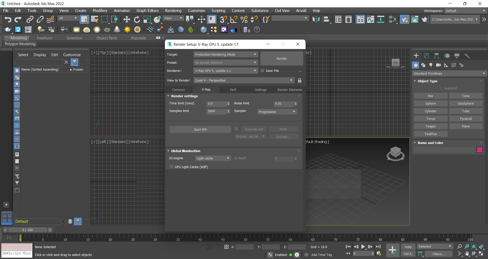 Kích hoạt Vray 3ds Max 2022 Bước 13