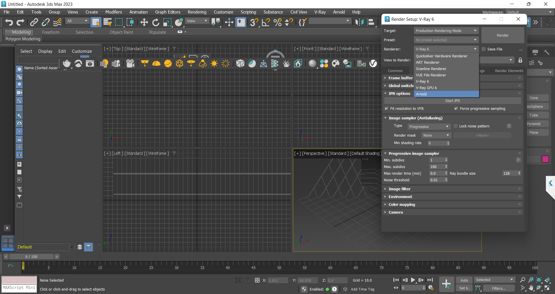 Hoàn tất cài đặt Vray for 3Ds Max 2023