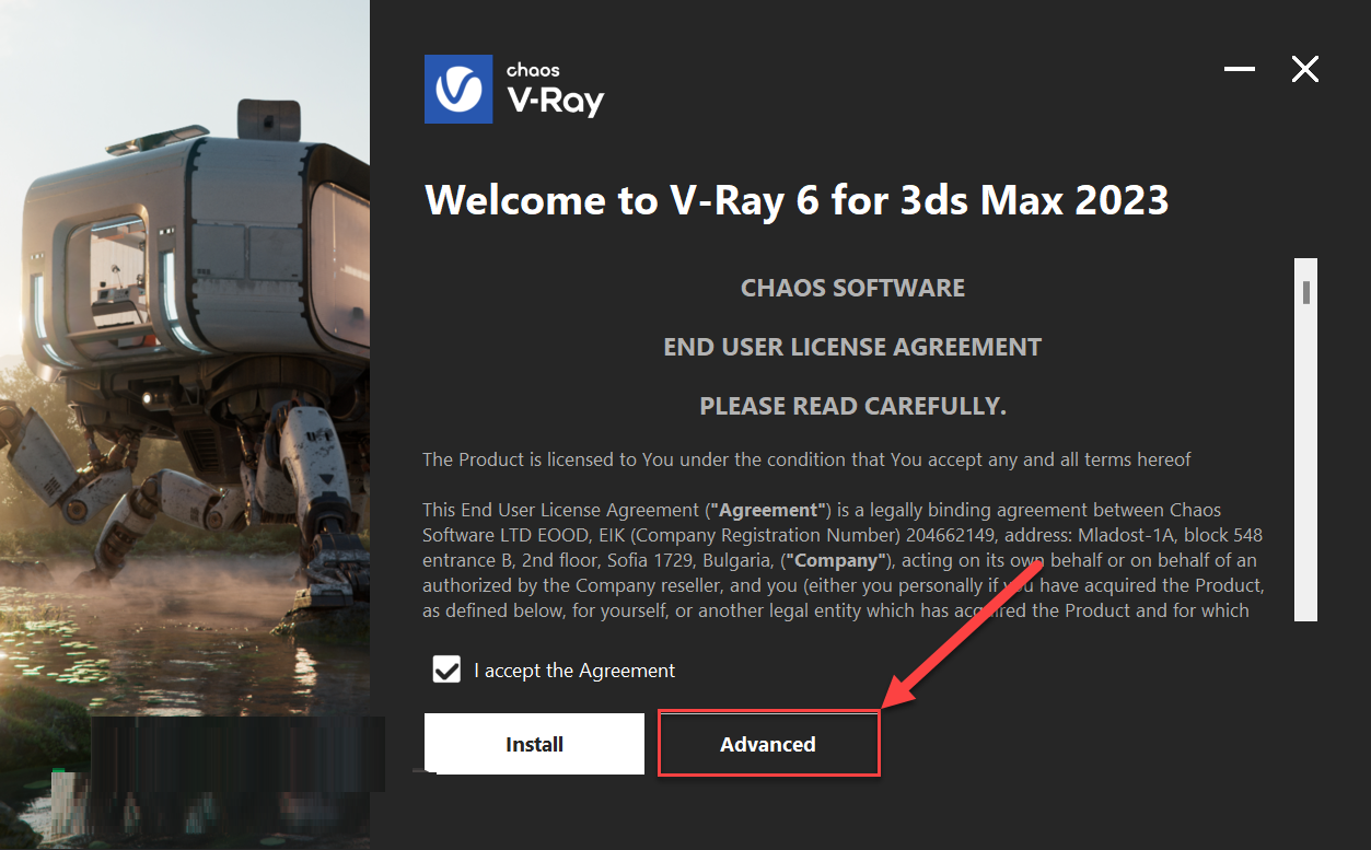 Cài đặt Vray 3Ds Max 2023 Bước 2