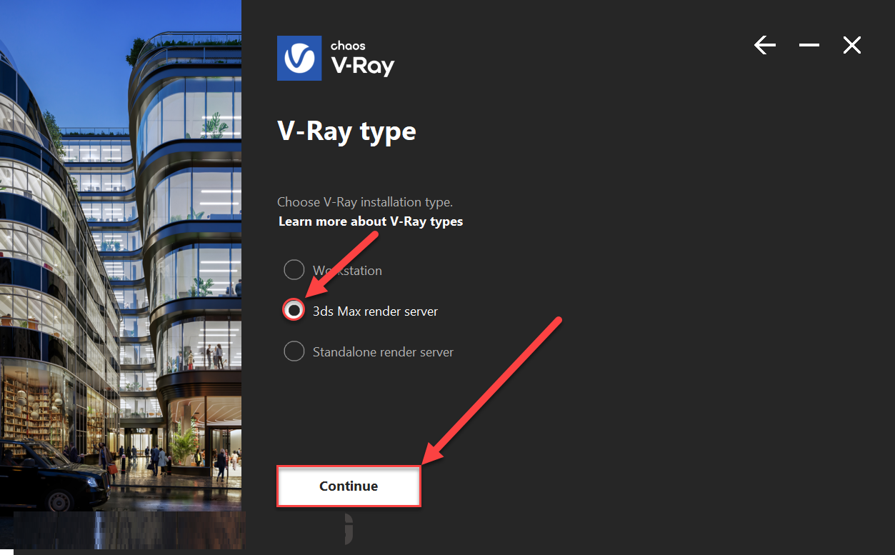 Cài đặt Vray 3Ds Max 2023 Bước 4