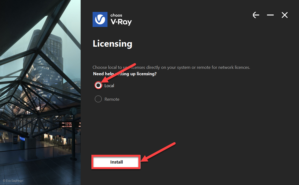 Cài đặt VRAY 2024 Bước 6