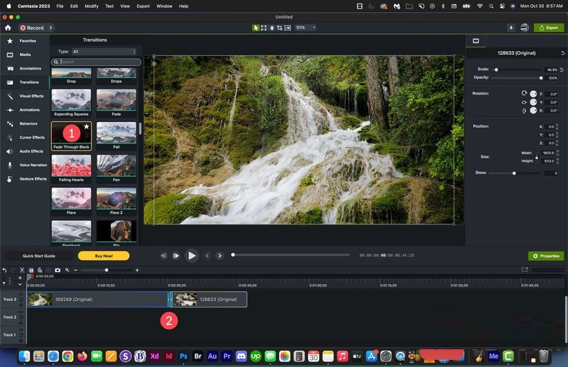 Khởi chạy thành công Camtasia 2023