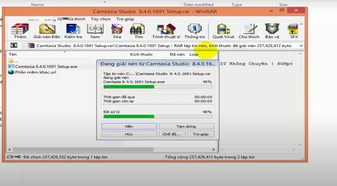 Cài đặt Camtasia 8 Bước 3