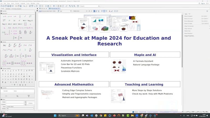 Cài đặt Maplesoft Maple 2024