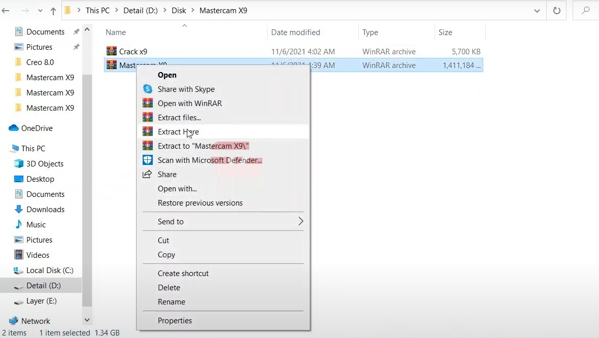 Chạy file setup
