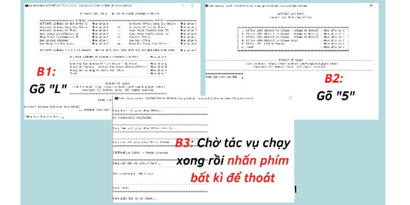 Hoàn tất thiết lập bước 1