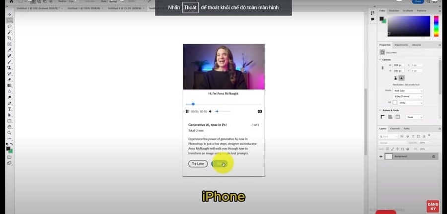 Bước cài đặt Photoshop AI Beta 10