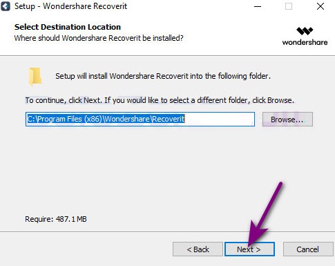 Hướng dẫn cài đặt Recoverit 10 Bước 5
